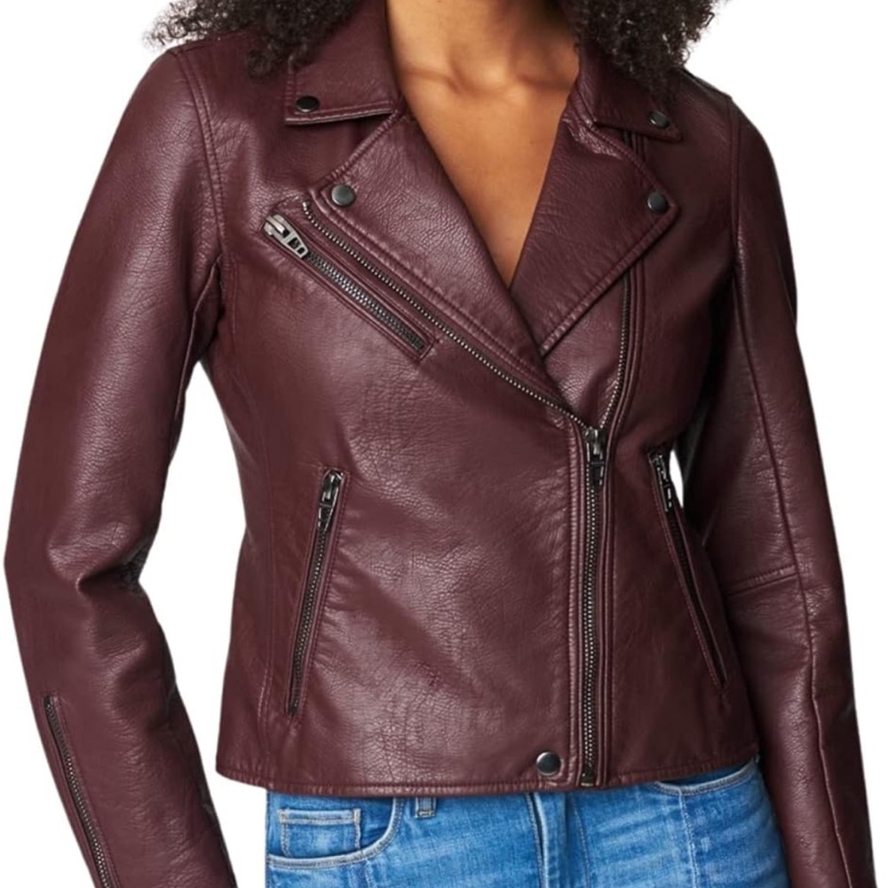 BLANKNYC Oxblood Faux Leather Jacket